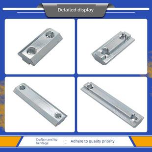 4040铝型材欧标3030M6/M8双孔船型螺帽 3060/4080碳钢T型滑块螺母