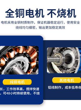 厚塑料搅拌机不钢工业饲料拌料机50粒K锈G高25KG/380速粉末颗立式