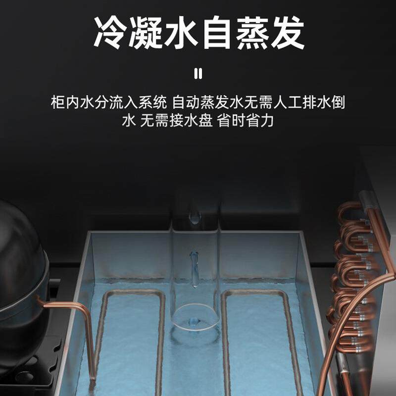 酒吧不锈钢吧台柜 饮料酒水保鲜展示柜小型冰柜 商用嵌入式冷藏柜