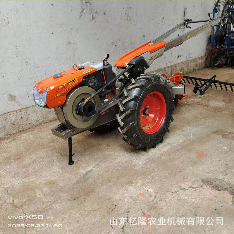 农用手扶电机启动旋UNV耕泵机前置带抽水拖拉扶水旱两用手打田机