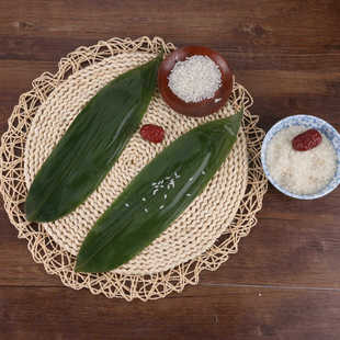 日式寿司料理摆盘竹叶 50枚真空保鲜大粽叶 湖北原叶箬竹叶厂家