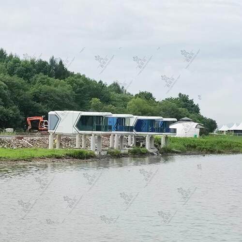户外商业街售货亭售卖亭移动集成房屋可拼接胶囊房苹果舱