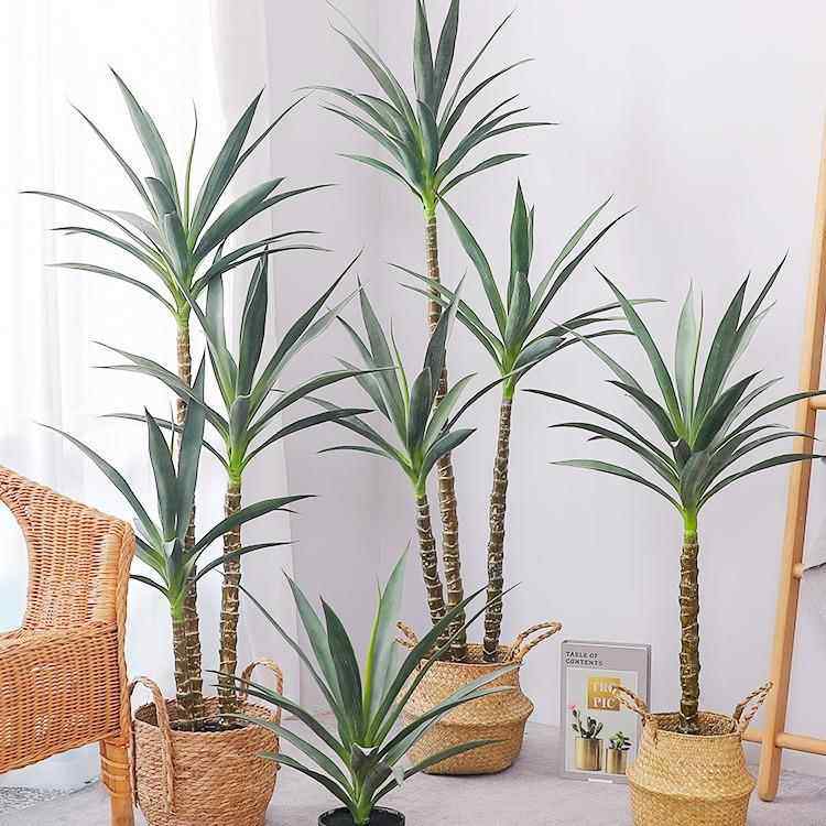 仿真绿植剑麻盆栽客厅橱窗女装店仿真植物大盆景装饰北欧仿真盆栽