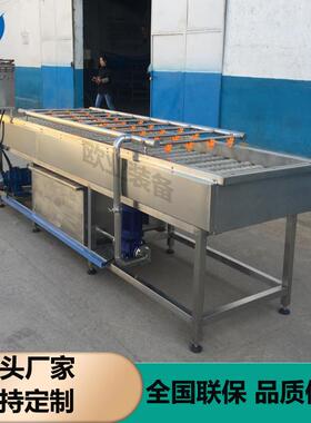 鹌鹑西蛋CCH平辊清洗机 自机动全红柿毛辊清洗 鹌鹑蛋加工生产线