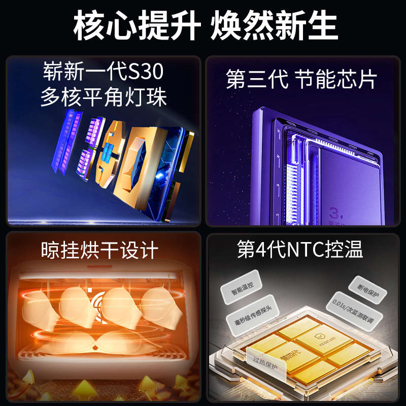 精品yeocare优卡尔内裤消毒机贴身内衣烘干杀菌家用小型高温紫外