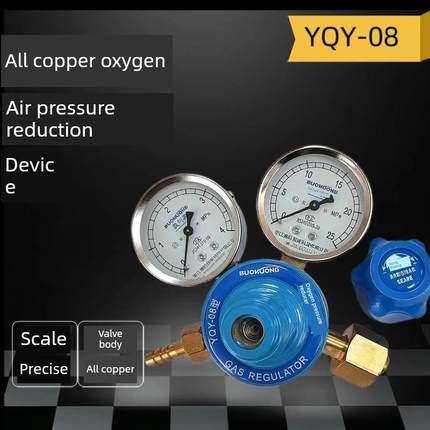 YQY-08/YQE-03YQW-02全铜氧气表乙炔表/减压器氮气氩气丙烷减压器