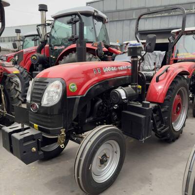 500安全架水旱两用旋耕犁地轮式​农用机械大桥四驱四轮拖拉机