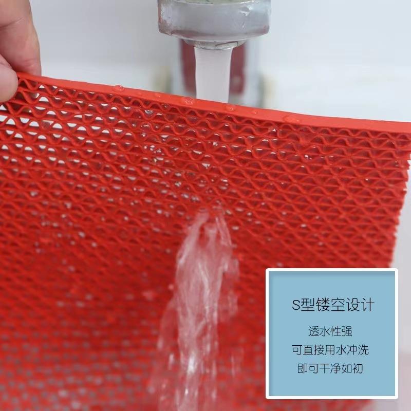 S型镂P空防滑地垫洗澡堂XBDD0612浴隔水防垫水网格VC室厕所卫生间