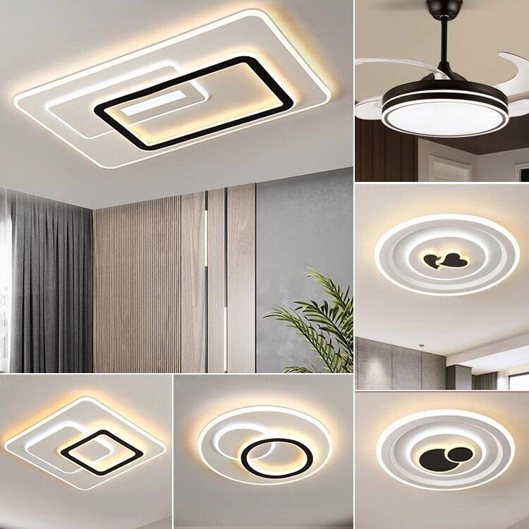 客厅灯现简约大气家用led吸顶灯北欧餐厅灯卧室灯成套灯具套餐
