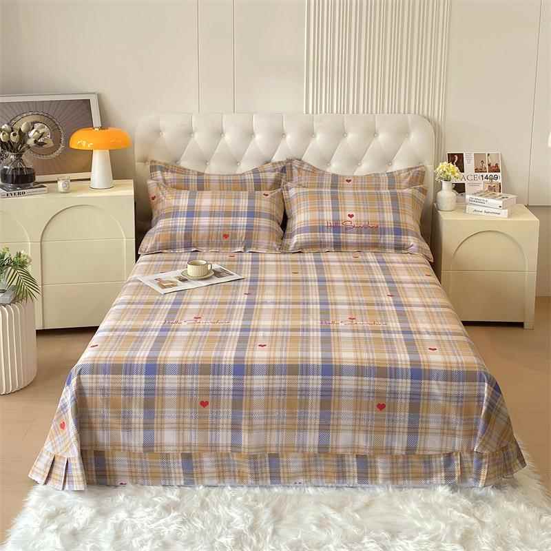 床单a915类纯棉单冬季双人单人宿舍纯色件加厚棉磨毛花南全通印家