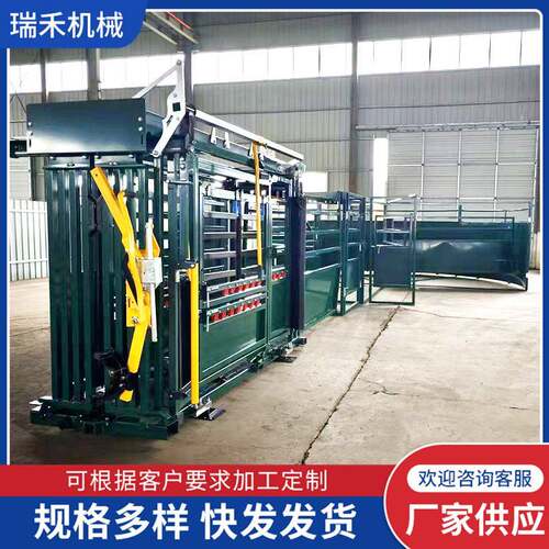 保定枷智能分群新型牛用保定枷打针畜牧设备保定架分群固定称重
