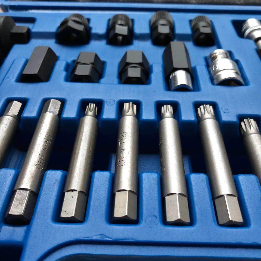 发电机皮带轮拆卸工具汽车皮带轮单向轮离合轮拆卸器拆装30件套