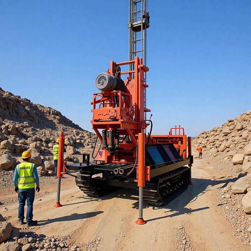 地源热泵打井机工地降水大口径正循环钻孔机拖拉式地源热泵钻机