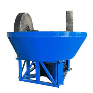 生产1500型选金设备碾金机轮碾机金矿石岩尾矿湿锅现货出售