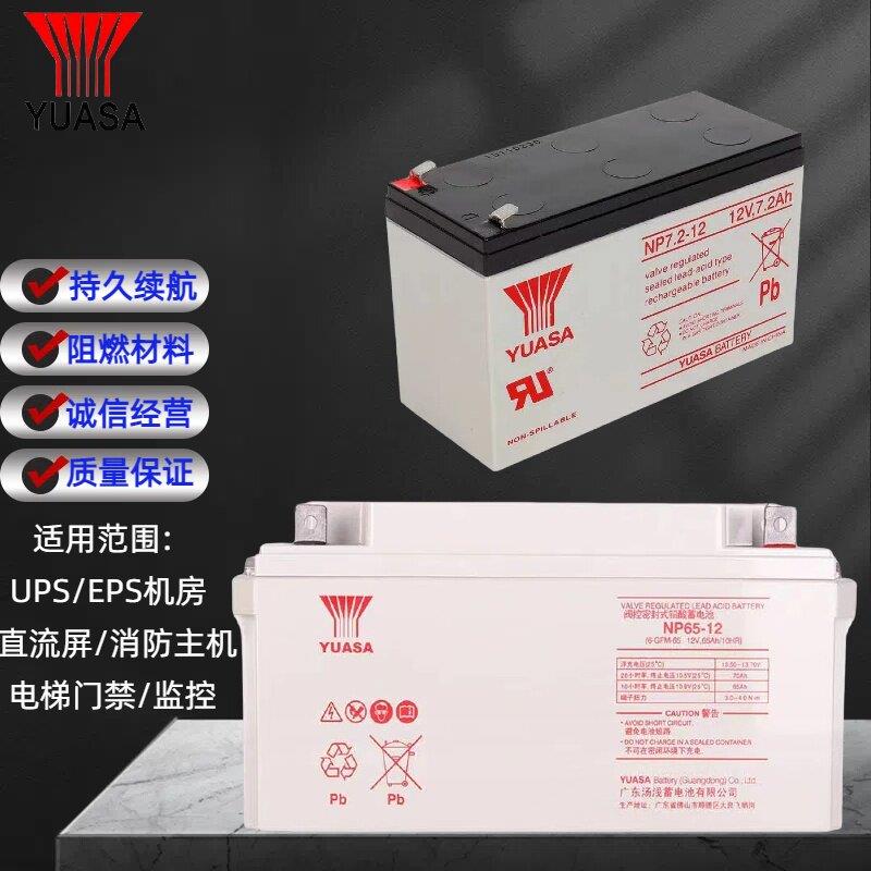 鹏音伴汤浅酸蓄电池NP12V7A12A17.2A18A24A38A40A65A100A120AHUPS/EPS床罩拉车