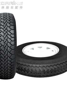 拖车钢圈轮胎组合12寸13寸14寸拖挂房车车轮，游艇拖车越野改装