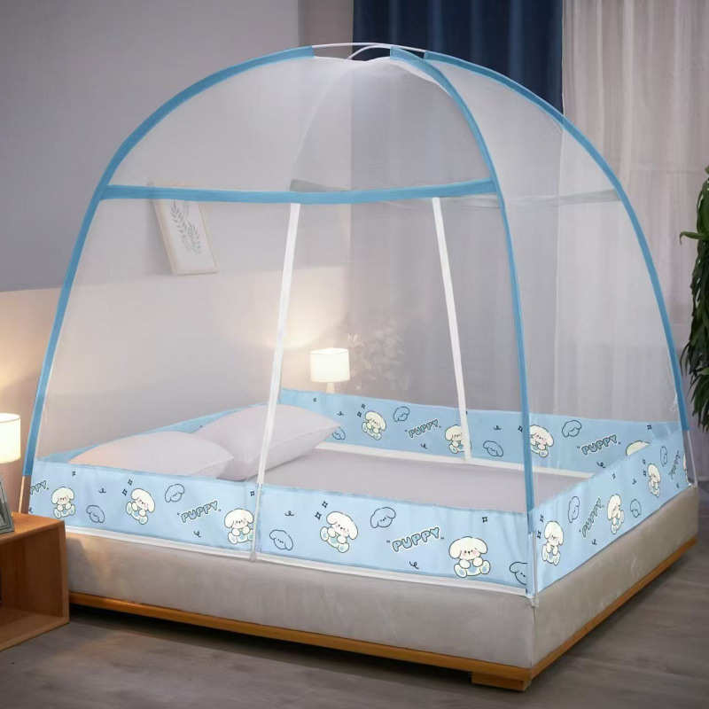 单人全封闭支架2025宿舍免卧室家用安装蒙古包摔蚊帐防新款