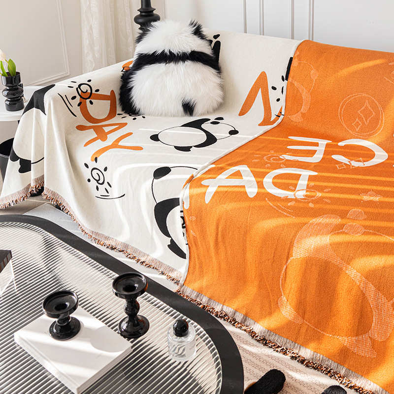 沙发盖布巾四季通用新款简约可爱万能全盖盖巾防滑客厅沙发坐垫子