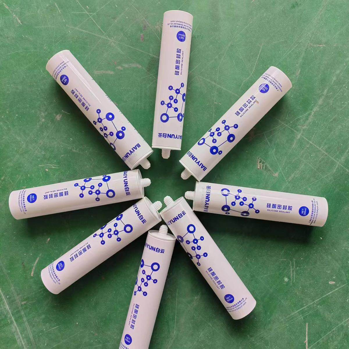 白云SKO382半流淌半透明电子硅酮胶电器开关电源电器柜防水密封胶