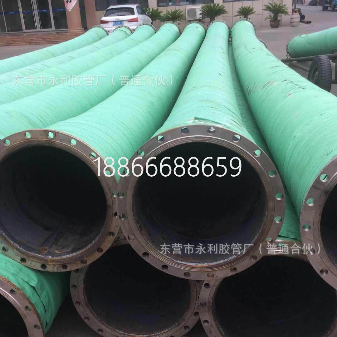 橡胶钢丝波纹管 钢丝骨架输水胶管 大口径法兰钢丝胶管