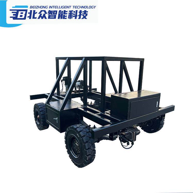 无人驾驶线控底盘平板车激光雷达避障电动遥控跟随改装搬运