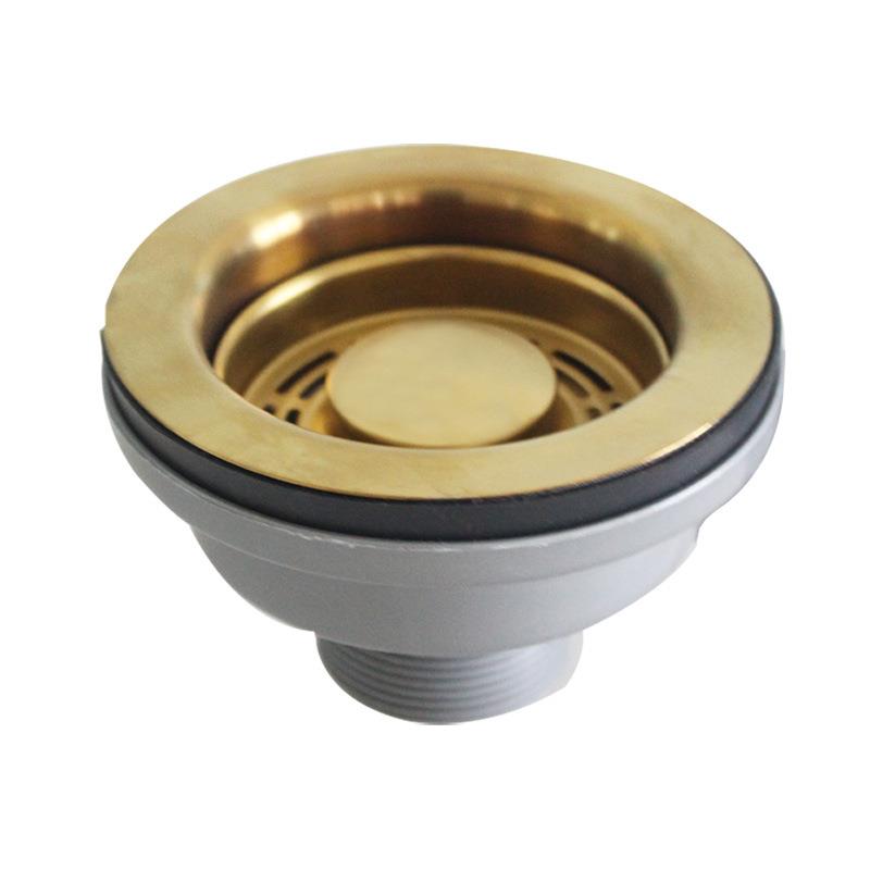 天力欧式出口玫瑰金下水器 玫瑰金落水器 PVD水槽配件XK268C029