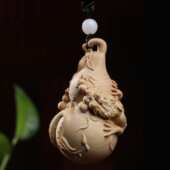 龙葫芦生肖龙小叶黄杨木雕刻手把件文玩工艺品挂件文玩车挂车饰