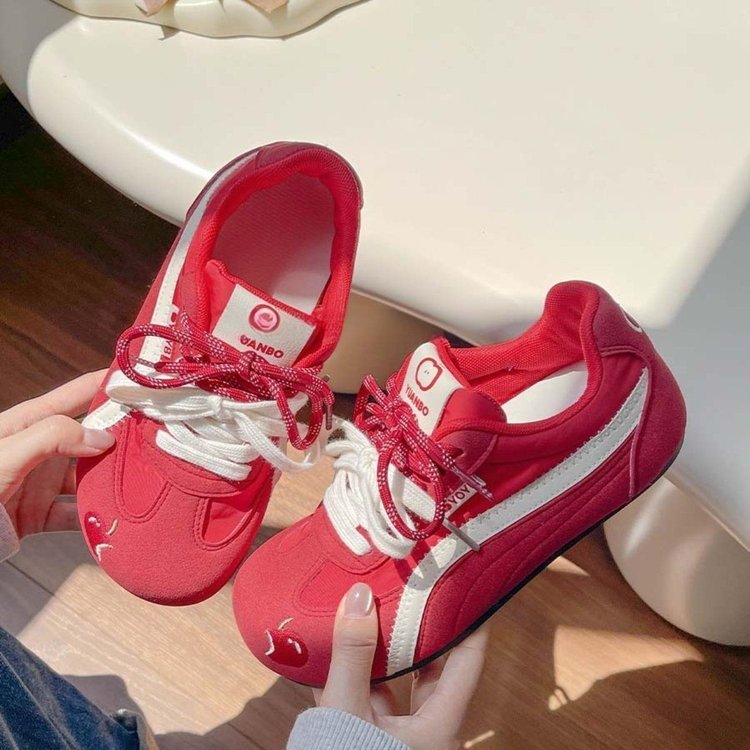 系带运动休闲透气阿甘奶训老爹鞋