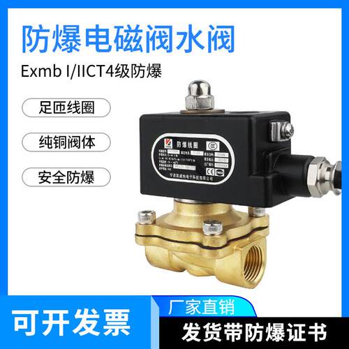 防爆电磁阀水阀2W025-08/2W160-15常闭4分220V控制气阀2W200-20