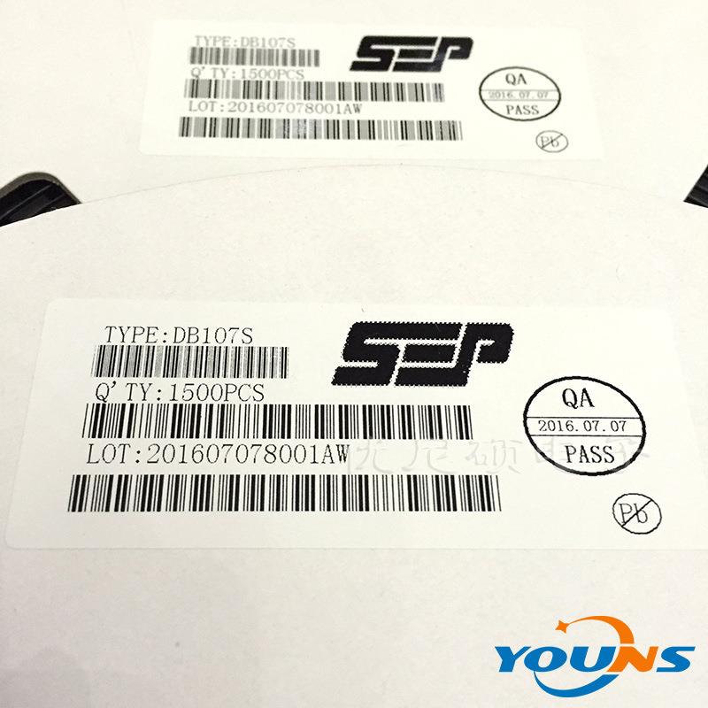 SEP分销商整流桥桥堆DB107DB107S1A1000V封装:SOP-4