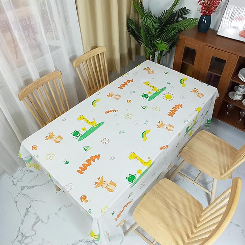 新款六一幼儿园一次性桌布加厚儿童可爱卡通班级教室布置生日派对
