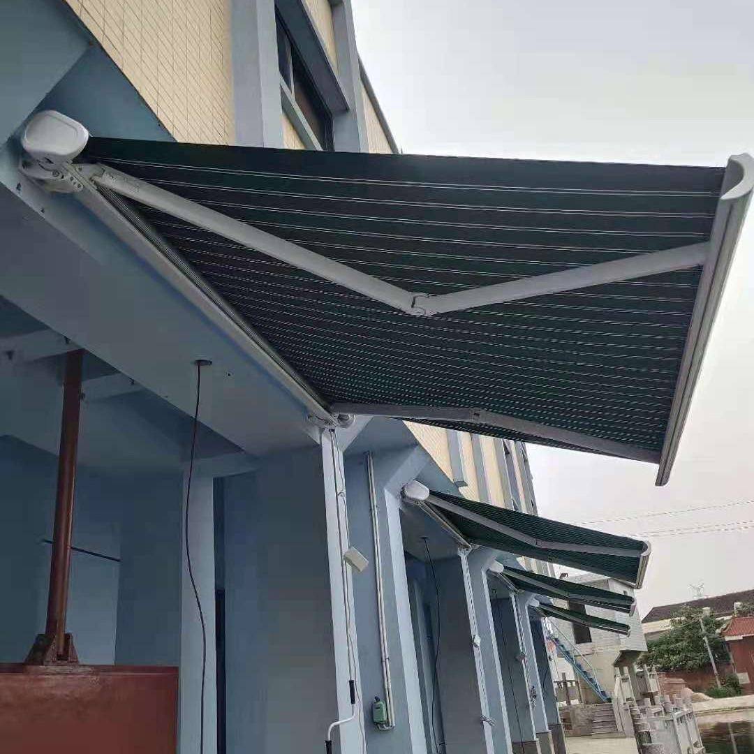 全盒自动遮阳棚电动伸缩式户外挡雨遮阳篷商场别墅遮雨棚防雨智能