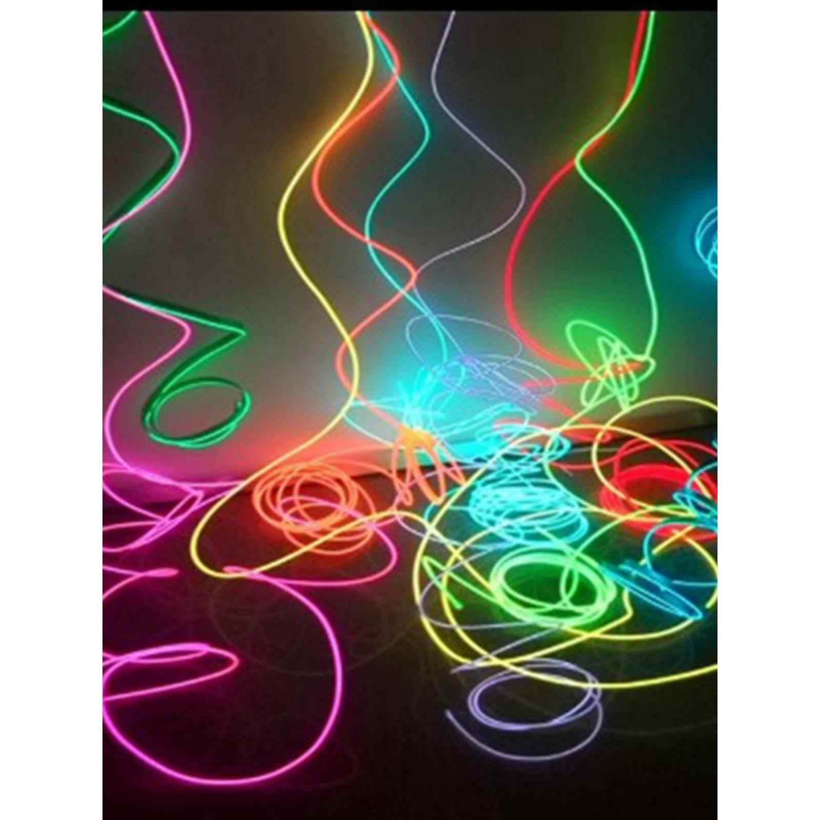 EL冷光线超细发光线手工DIY防水柔性霓虹灯条装饰灯牌字氛围灯带