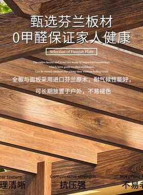 庭院造景葡萄简花架防腐木凉亭户外藤架别墅大型易实LQQ木爬长廊