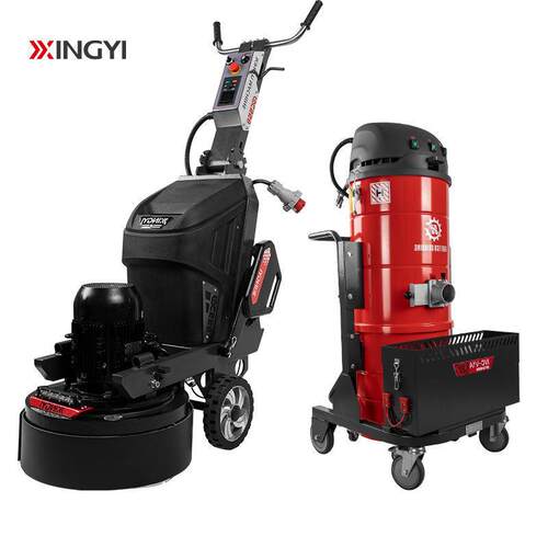 GX550毫米3头手扶行星水磨石环氧地坪研磨机混凝土抛光研磨机