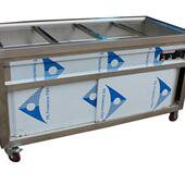 售饭台饭店保温不锈656售饭车钢温保温汤池食堂快餐保售饭车