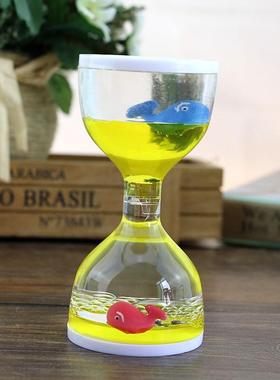 创意沙漏计515060分钟时间刷牙儿童学习水晶流沙瓶摆件礼物