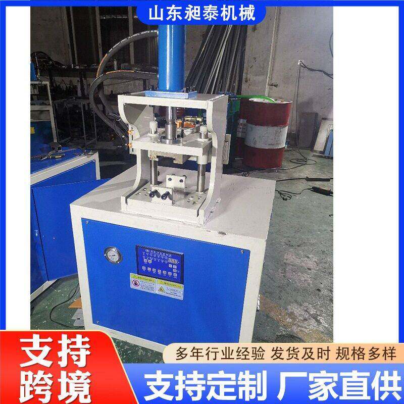 30方管45度冲角机家具门框钢管90度剪角机3mm铝管折弯冲孔切角机