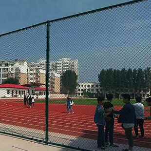 篮球场围栏网体育场防护隔离网网球场围网勾花围栏网墨绿色防护网