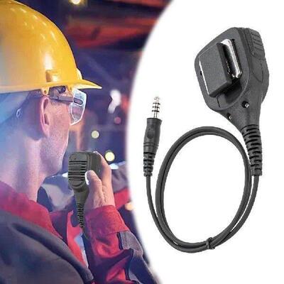 7.1mm Hand MIC with PTT Handheld Walkie-talkie Microphone