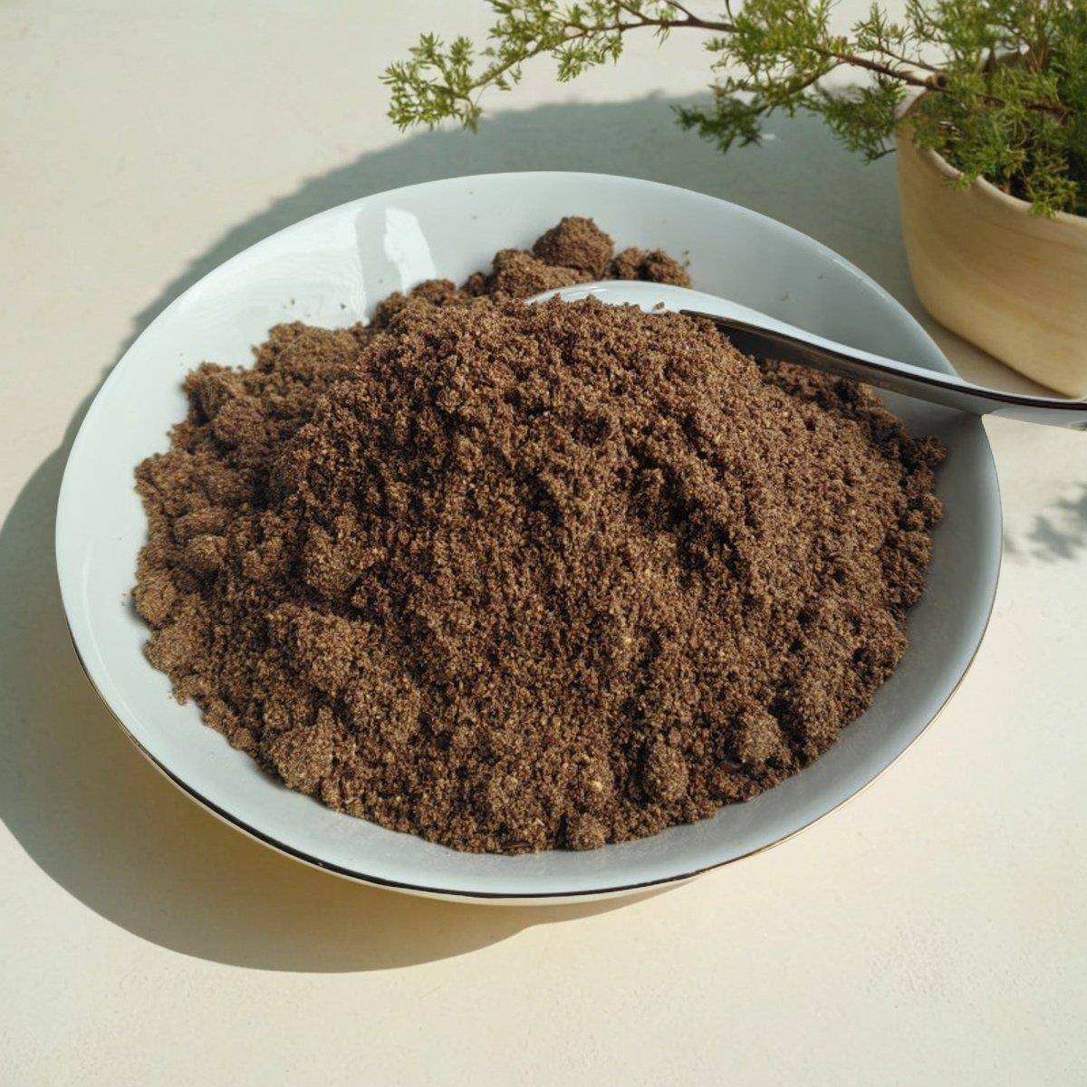 现磨熟亚麻籽膳食餐代餐粉即食纤维营养天然胡麻籽非金黄实惠3桶