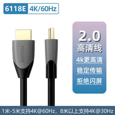 2PCS HDMI-compatible Cable 2.0 4K 3D Video Cables Gold Plate