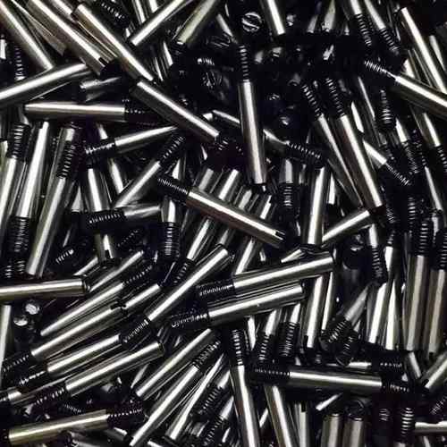 开493尾圆柱销45#钢强外销螺纹B878螺尾柱销M4M5-M2高0一字G开口