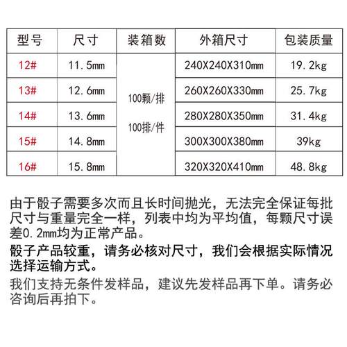 塑料骰子圆角数字骰粒13号14号15号色仔色粒12号点数骰子色子