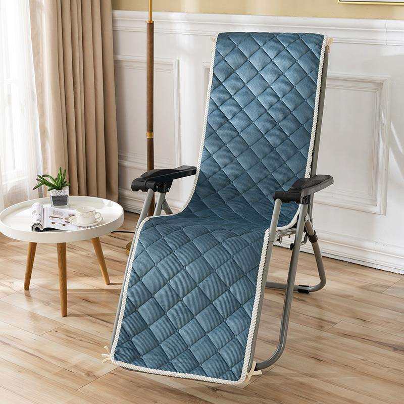 冬季躺椅垫子办公室坐垫靠背一体加厚防滑午睡午休折叠床摇椅马小