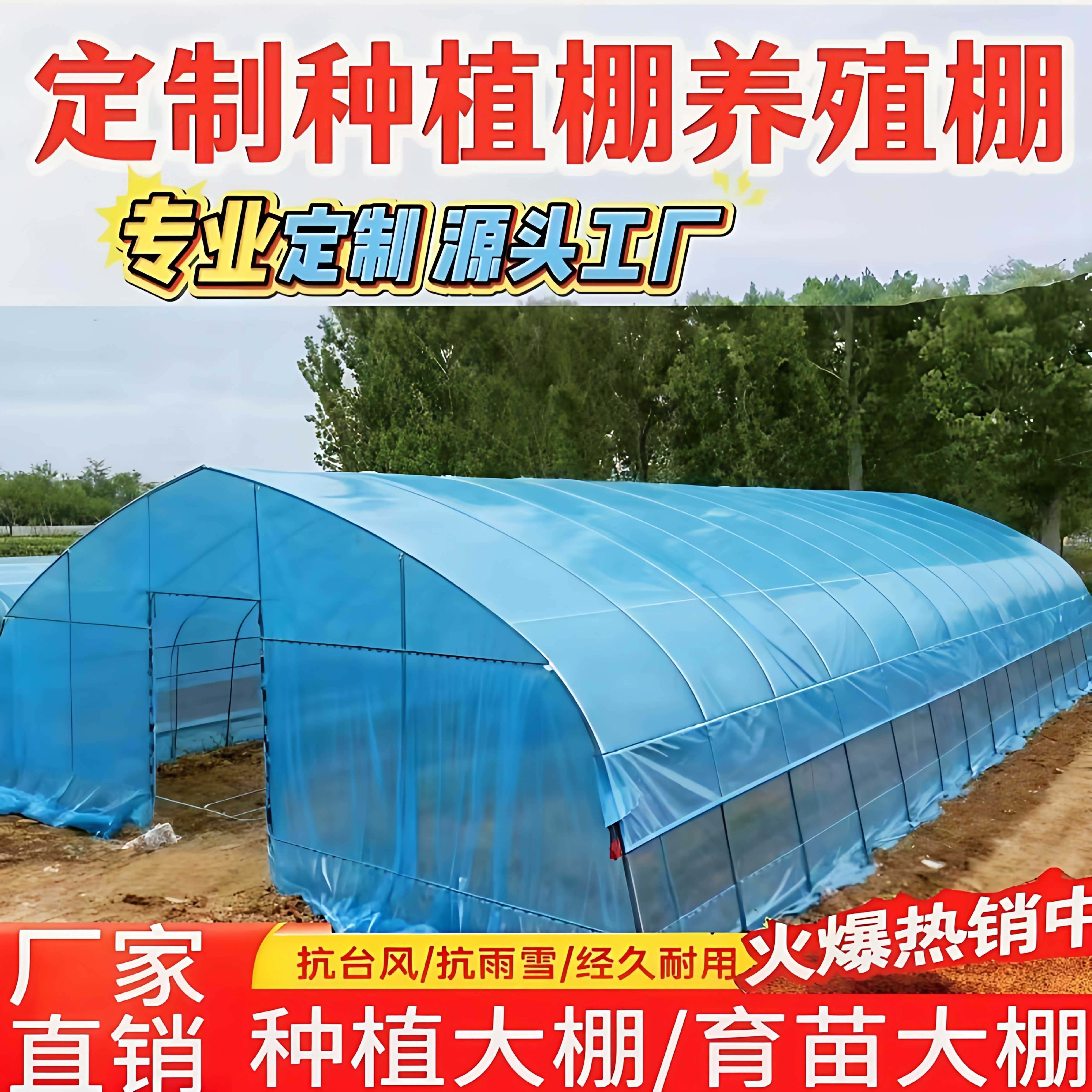 种植大棚支架全套骨架蔬菜育苗棚温室养殖大棚一整套钢架鸡棚猪棚