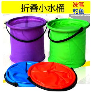 儿童玩具小水桶可折叠捞鱼桶宝宝戏水玩沙钓鱼桶户外工具海滩热卖
