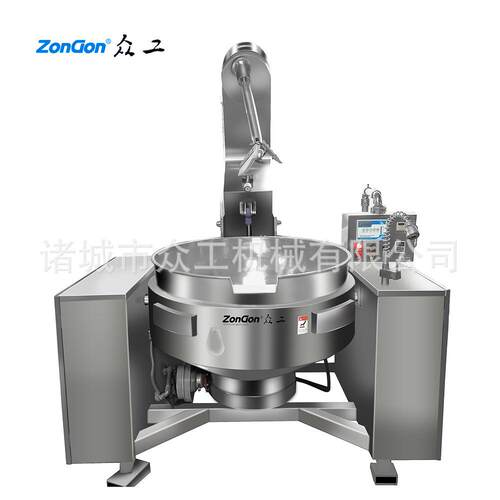 蒸汽加热行星搅拌电加热辣椒酱炒锅大型食堂炒菜机全自动