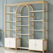 轻奢展示架美甲展示架产品货架美容院置物架甲油胶柜子展柜多功能