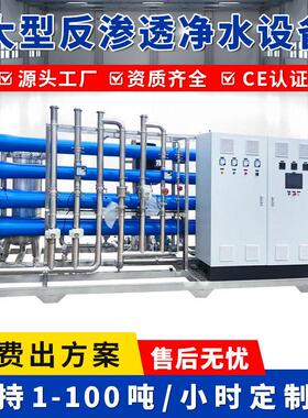 30吨大型RO反渗透水处理设备食品工厂地下水商业用超纯水处理设备